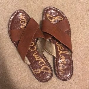 Sam Edelman Brown Slide Sandals